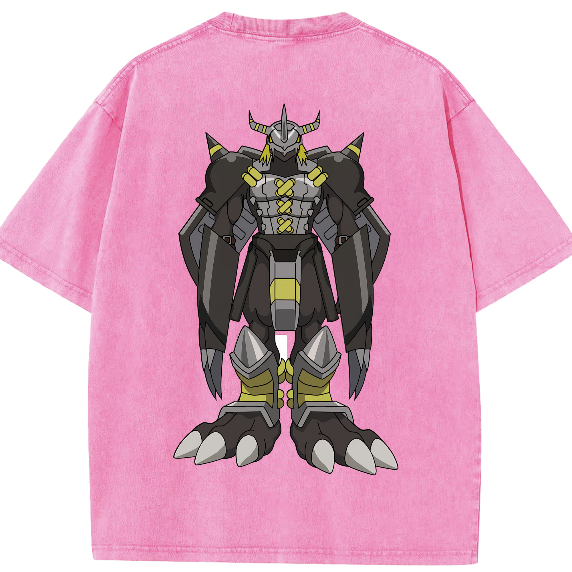 （画像用） Digimon デジタルモンスター/デジモン 綿100% ヴィンテージ風 半袖Tシャツ（背面プリント）